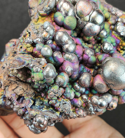 "HARUKA Giant Buddha Bead" Rainbow Double-Sided Specimen | Pink x Green x Purple x Silver | Elite Old Core Material | Universal Frequency & Emotional Composure | Natural Malaysian Leklai