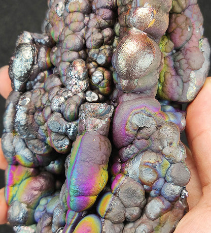 | Top premium rare Iridescent Goethite, Turgite, Hematite, Iridescent | COLOUR:Silver, Rainbow | 100% natural color |