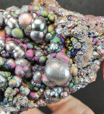 "HARUKA Giant Buddha Bead" Rainbow Double-Sided Specimen | Pink x Green x Purple x Silver | Elite Old Core Material | Universal Frequency & Emotional Composure | Natural Malaysian Leklai
