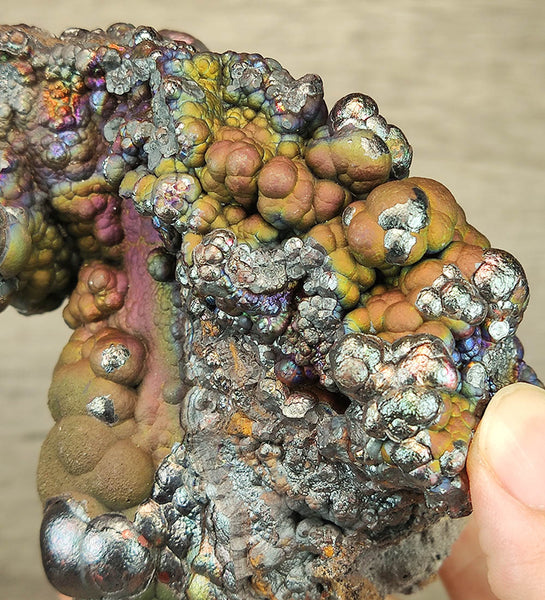 | Top premium rare Iridescent Goethite, Turgite, Hematite, Iridescent | COLOUR: Gold, Green, Pink, Silver | 100% natural color |