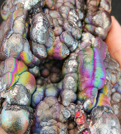 | Top premium rare Iridescent Goethite, Turgite, Hematite, Iridescent | COLOUR:Silver, Rainbow | 100% natural color |