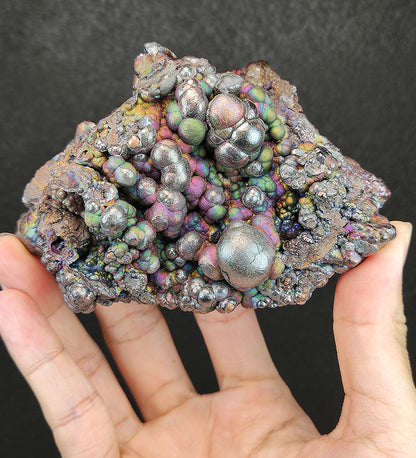 "HARUKA Giant Buddha Bead" Rainbow Double-Sided Specimen | Pink x Green x Purple x Silver | Elite Old Core Material | Universal Frequency & Emotional Composure | Natural Malaysian Leklai