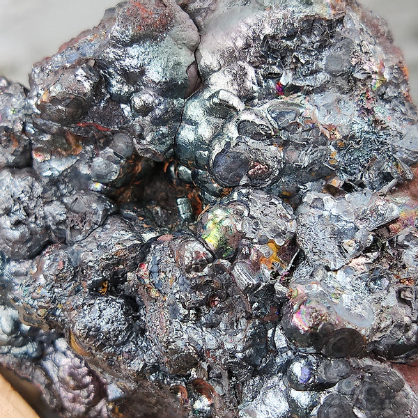 | Top premium rare Iridescent Goethite, Turgite, Hematite, Iridescent | COLOUR: silver, Rainbow | 100% natural color |