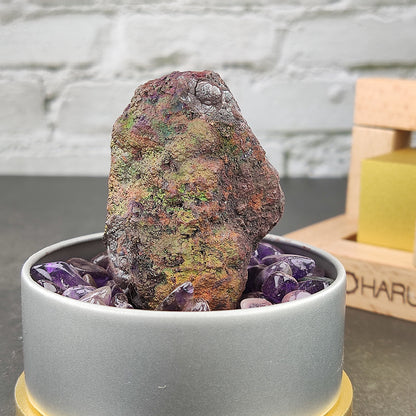 Premium Aged Rainbow Leklai (Gallstone Core) | 5.2cm Gold-Pink Radiance