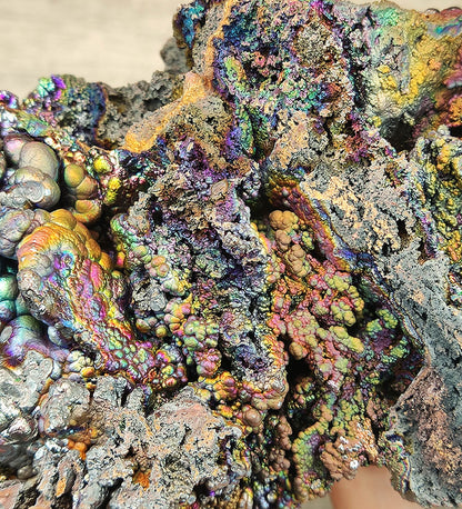 | Top premium rare Iridescent Goethite, Turgite, Hematite, Iridescent | COLOUR: Rainbow | 100% natural color |