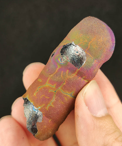 Malaysian Leklai Goethite Pillar | Rare "Rainbow Round Head" | Exquisite Pink Old Material | 5.4cm Energy Focal Point | Mentor Manifestation & Career Vitality
