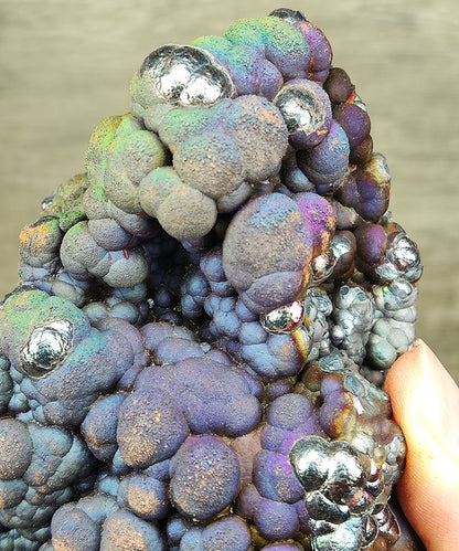[Ultra Rare] Haruka Grand Buddha Bead | Green, Blue & Purple Manifestation (10.7cm) | Ancient Colorful Gallstone Core | Supreme Energy Anchor
