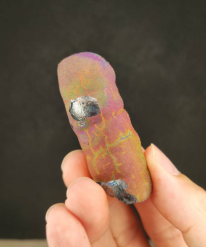 Malaysian Leklai Goethite Pillar | Rare "Rainbow Round Head" | Exquisite Pink Old Material | 5.4cm Energy Focal Point | Mentor Manifestation & Career Vitality