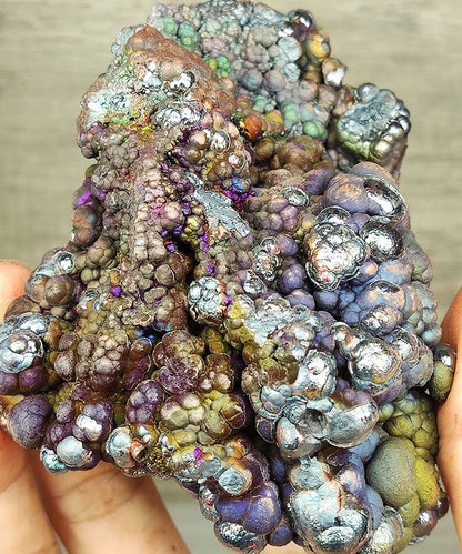 [Ultra Rare] Haruka Grand Buddha Bead | Green, Blue & Purple Manifestation (10.7cm) | Ancient Colorful Gallstone Core | Supreme Energy Anchor