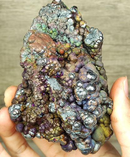 [Ultra Rare] Haruka Grand Buddha Bead | Green, Blue & Purple Manifestation (10.7cm) | Ancient Colorful Gallstone Core | Supreme Energy Anchor