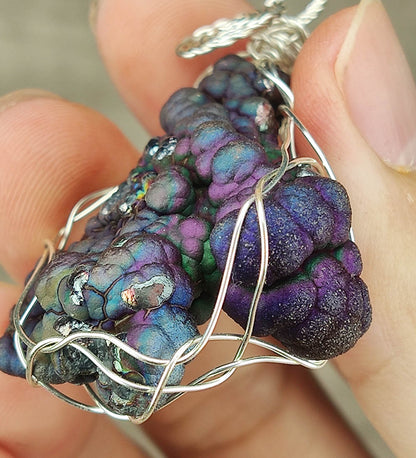 [Top Tier] Buddha Bead Gallstone Pendant | Trinity Color Manifestation | Purple, Blue & Green | Core Aura Shield