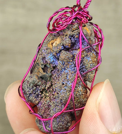 [Top Grade] Rainbow Leklai Pendant | Pure Purple Manifestation | Medium Stone | Wisdom, Intuition & Emotional Anchor