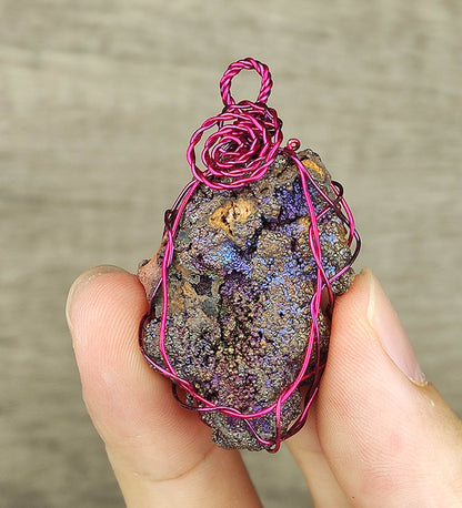 [Top Grade] Rainbow Leklai Pendant | Pure Purple Manifestation | Medium Stone | Wisdom, Intuition & Emotional Anchor