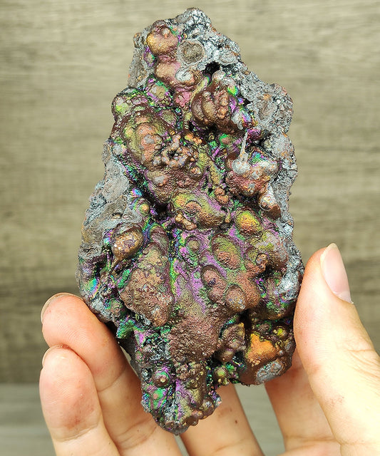 | Top premium rare Iridescent Goethite, Turgite, Hematite, Iridescent | COLOUR: Gold, pink, green with White Quartz | 100% natural color |