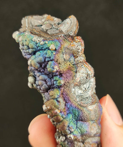 Premium Malaysia Leklai Pillar 7.8cm | Unique "Dragon Skin" Texture | Purple-Green Aurora | Brand Protection Anchor & Wealth Manifestation Core (Includes HARUKA Silver Plate)