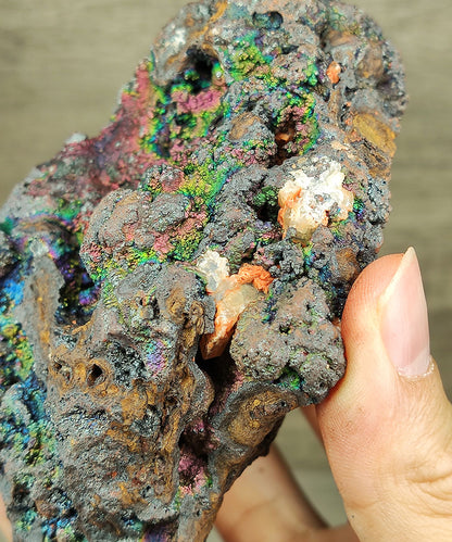Premium Malaysia Natural Leklai x Orange Crystal | Tri-Color (Pink, Purple, Green) Full Core | Career Manifestation & Authority Anchor | Success & Mentor Shield