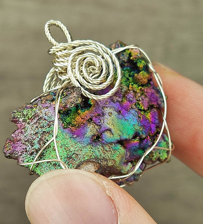 [Top Grade] Rainbow Leklai Large Pendant | Multi-Color Gallstone | Wealth, Wisdom & All-in-One Aura Protection