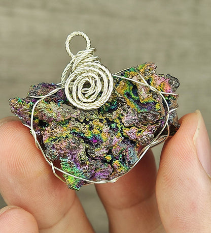 [Top Grade] Rainbow Leklai Large Pendant | Multi-Color Gallstone | Wealth, Wisdom & All-in-One Aura Protection