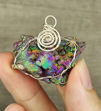 [Top Grade] Rainbow Leklai Large Pendant | Multi-Color Gallstone | Wealth, Wisdom & All-in-One Aura Protection