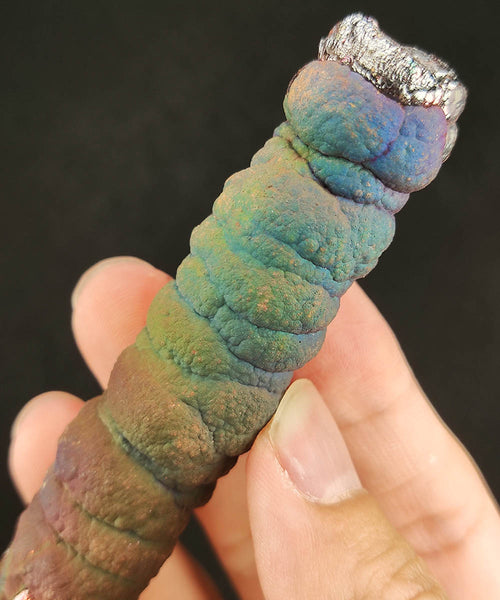 | Goethite Pillar(8cm) | Top premium rare Iridescent Goethite, Turgite, Hematite, Iridescent | COLOUR: Purple, Green, Blue | 100% natural color |
