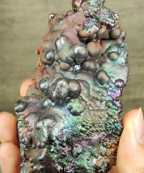 | Top premium rare Iridescent Goethite, Turgite, Hematite, Iridescent | COLOUR: Pink, Green, Silver | 100% natural color |