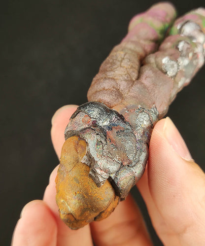 "Rare" 9cm V-Twin Buddha Pillar | Double Energy Manifestation | Pink & Green Vibrant Aged Spec | Success & Mentor Magnet | Malaysia Natural Leklai