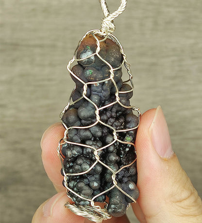 [Rare] Ancient Buddha Pillar (5.6cm) | Deep Purple Manifestation | Old Shell Gallstone | Master of Blocking Negativity