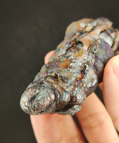 Malaysian Leklai Goethite Pillar 8cm | Thick & Solid "Chubby" Formation | Rare Four-Color Shell | Wealth Stability & Directional Energy | Natural Living Stone