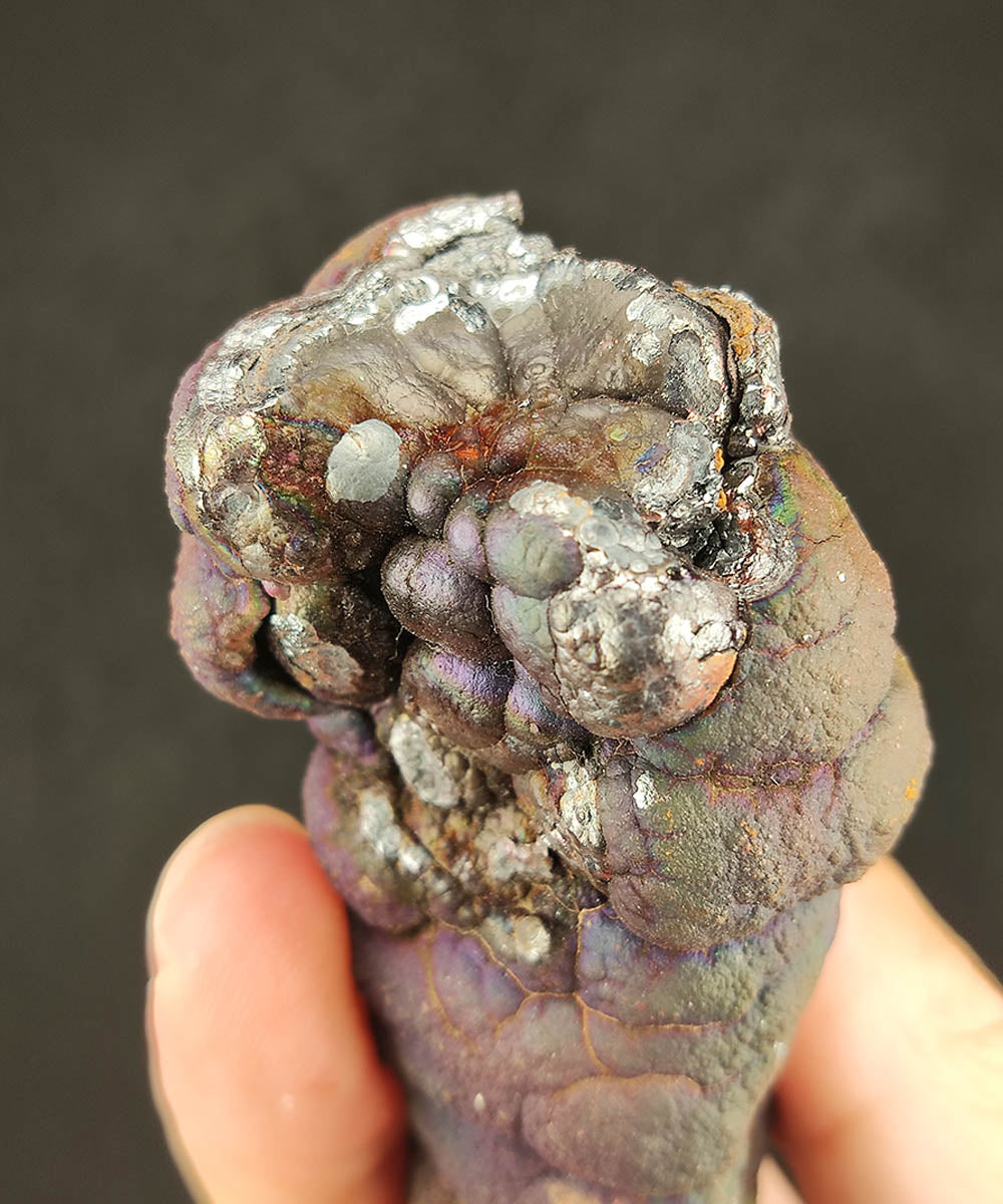 | Goethite Pillar(8cm) | Top premium rare Iridescent Goethite, Turgite, Hematite, Iridescent | COLOUR: Gold | 100% natural color |