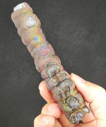 Premium Buddha Pillar Leklai | Rare "Money Eye" Manifestation x Multicolored Core | 11.6cm Wealth & Authority Anchor | Malaysia Natural Leklai