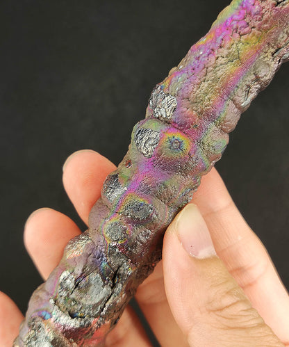 Premium Buddha Pillar Leklai | Rare Pink & Multicolored Manifestation | 13cm Career & Wisdom Anchor | Malaysia Natural Leklai