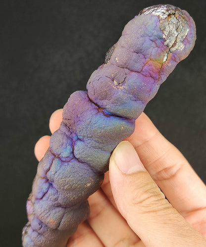 Aged Buddha Pillar Leklai | Bronze, Brown & Vibrant Purple | Grounding Strength & Wisdom Manifestation | Malaysia Natural Leklai