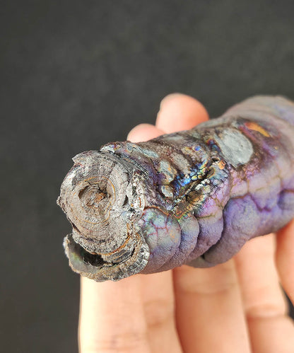 Aged Buddha Pillar Leklai | Bronze, Brown & Vibrant Purple | Grounding Strength & Wisdom Manifestation | Malaysia Natural Leklai