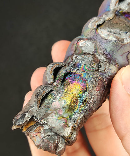 Aged Buddha Pillar Leklai | Bronze, Brown & Vibrant Purple | Grounding Strength & Wisdom Manifestation | Malaysia Natural Leklai