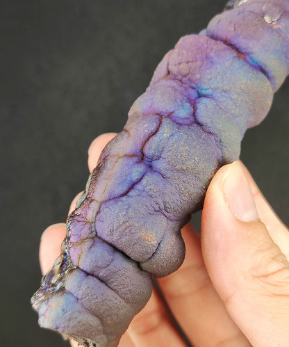 Aged Buddha Pillar Leklai | Bronze, Brown & Vibrant Purple | Grounding Strength & Wisdom Manifestation | Malaysia Natural Leklai