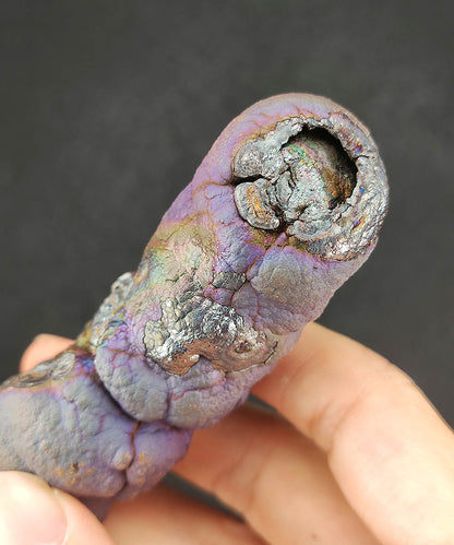 Aged Buddha Pillar Leklai | Bronze, Brown & Vibrant Purple | Grounding Strength & Wisdom Manifestation | Malaysia Natural Leklai
