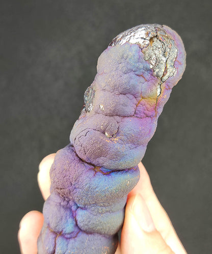 Aged Buddha Pillar Leklai | Bronze, Brown & Vibrant Purple | Grounding Strength & Wisdom Manifestation | Malaysia Natural Leklai
