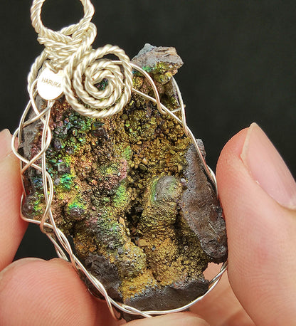 "Top Grade Rare" Gold Calcite Pendant | Shimmering Diamond Series x Gold x Green | Energy Peak Core | Ultimate Wealth & Career Growth | Natural Malaysian Leklai