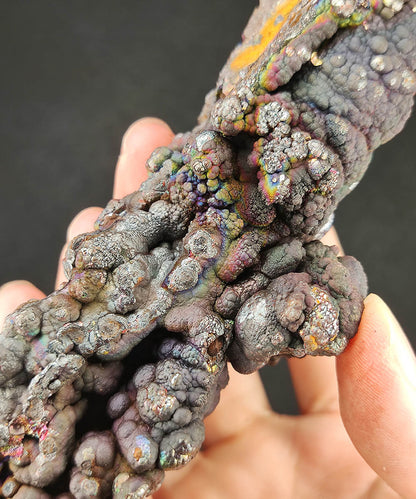 Collector Grade 13.5cm Malaysia Natural Leklai Pillar | Full Dimension Manifestation | Aged Purple, Blue, Pink, Silver & Green Shell | Supreme Energy Anchor
