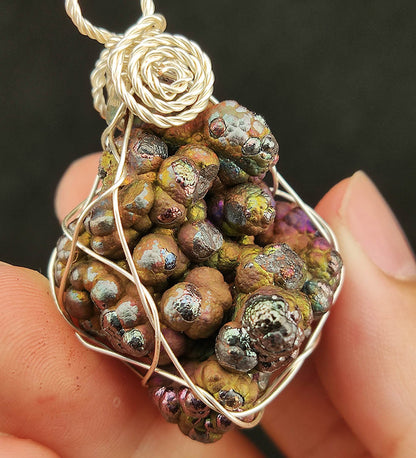 Top Grade "Gold-Purple Synergy" Bodhi Bead Original Stone Pendant | Gold x Purple | Peak Color Burst Core Material | Wealth Manifestation & Emotional Stability | Natural Malaysian Leklai | Convertible to Keychain