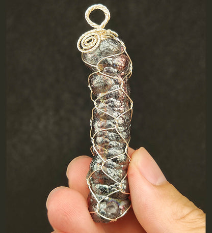 "Superior Giant Buddha Pillar" Pendant | Silver x Pink x Green x Light Blue | Elite Core Material | Full-Spectrum Frequency Tuning | Master of Deflecting Sabotage | Natural Malaysian Leklai
