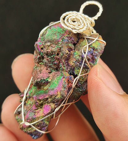 "Rare Collector Grade" Rainbow Leklai Pendant | Gold x Blue x Green x Pink x Purple | Extreme Energy Manifestation | Full-Aura Repair | Natural Malaysian Leklai