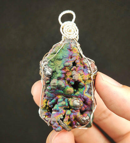 Collector's Grade "HARUKA Giant Buddha Bead" Original Stone Pendant | Rainbow Aurora Multi-Color | Rare Core Material | Full-Spectrum Energy Recalibration | Natural Malaysian Leklai | Convertible to Keychain