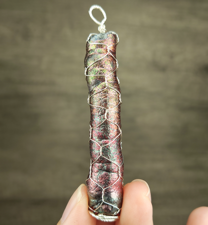 Premium Rainbow Pillar Leklai Pendant | Gallstone Core | Pink, Green & Gold | Supreme Guard & Total Manifestation