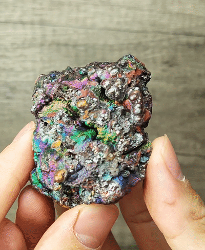 Top Grade Rainbow Calcite Shimmering Leklai | Universal Success & Strategic Wealth Piece | Global Manifestation & Wisdom Shield | With HARUKA Stand