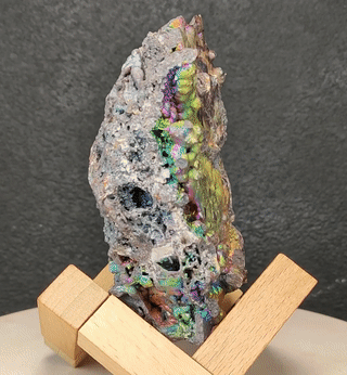 Haruka Rainbow Leklai | Ganesha & Mural Form | Wisdom Manifestation & Career Expansion Piece | Natural Malaysian Leklai | Mineral Specimen