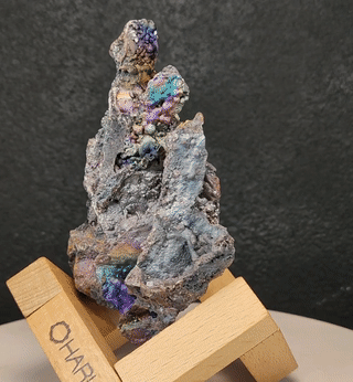 | Top premium rare Iridescent Goethite, Turgite, Hematite, Iridescent | COLOUR: Blue, Silver | 100% natural color |