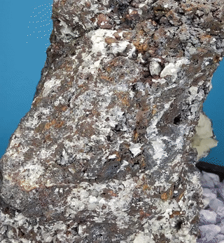| 19KG | Top premium rare Iridescent Goethite, Turgite, Hematite, Iridescent | COLOUR: Goethite with White Quartz,Crystal | 100% natural color |