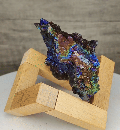 頂級「亞嚕家大佛珠」深紫色擺件 | 景品系 ｜ 深紫 x 銀爆色 ｜ 極品膽料能量 ｜ 穩定情緒與招財守護 ｜ 馬來西亞力泥 ｜ 附送專屬擺件木架