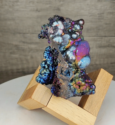 "HARUKA Giant Buddha Bead" Rainbow Double-Sided Specimen | Pink x Green x Blue x Silver | Elite Old Core Material | Universal Frequency & Career Magnet | Natural Malaysian Leklai